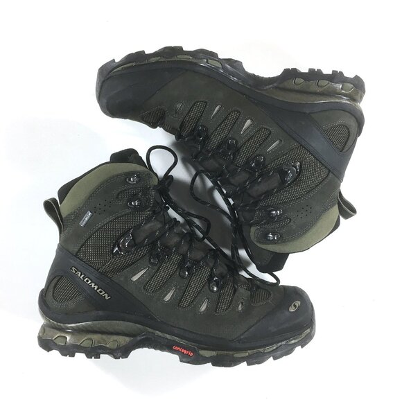 Salomon Quest 4D GTX Waterproof Hiking Boots Mens Size 9 Gray 128653 - Picture 2 of 10